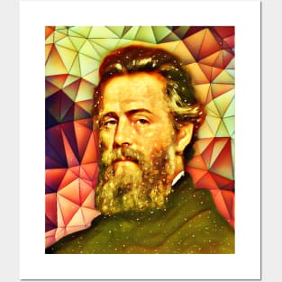 Herman Melville Snowy Portrait | Herman Melville Artwork 9 Posters and Art